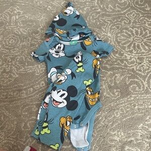 Disney Mickey and Friends Teal Bodysuit